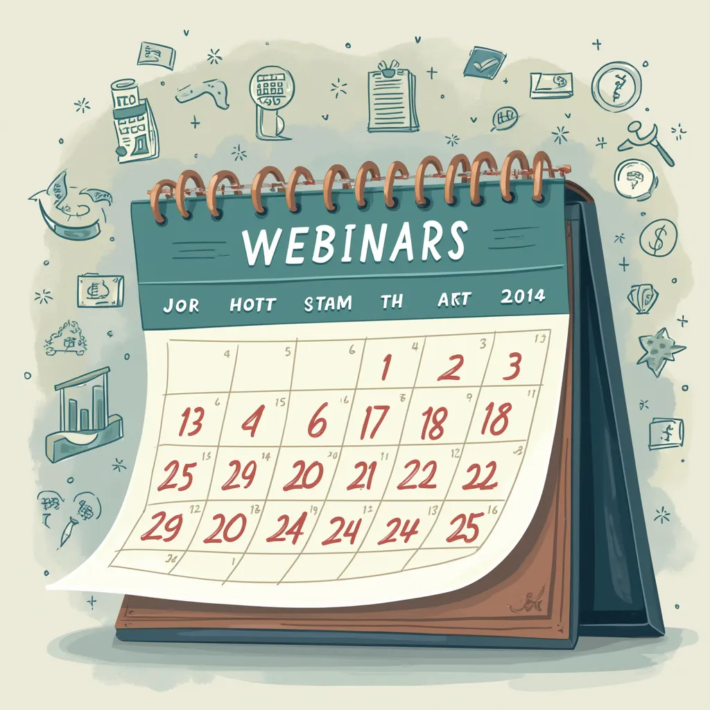 Calendario con eventos financieros marcados